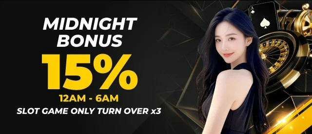 Midnight bonus 15% slot game.