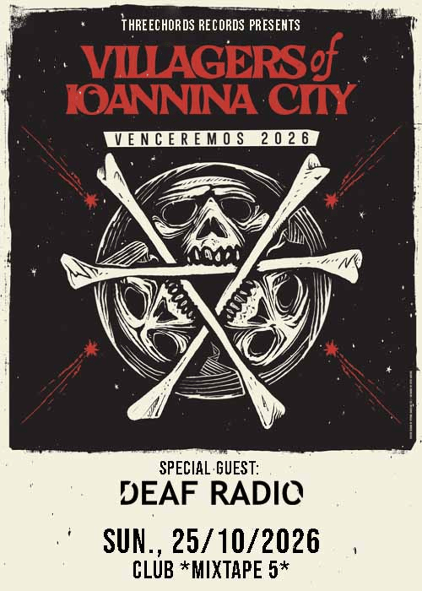 VILLAGERS OF IOANNINA CITY/ DEAF RADIO Live in Sofia/ Threechords