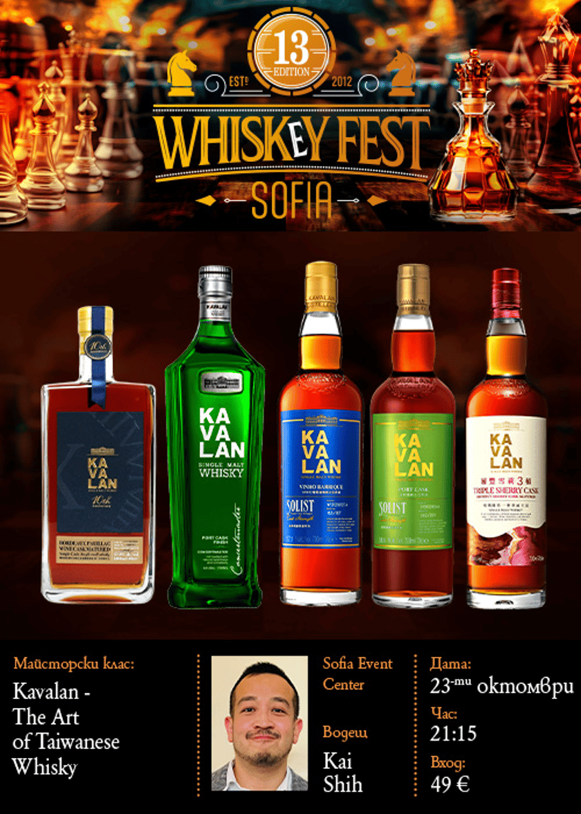 KAVALAN УИСКИ МАЙСТОРСКИ КЛАС - THE ART of TAIWANESE WHISKY