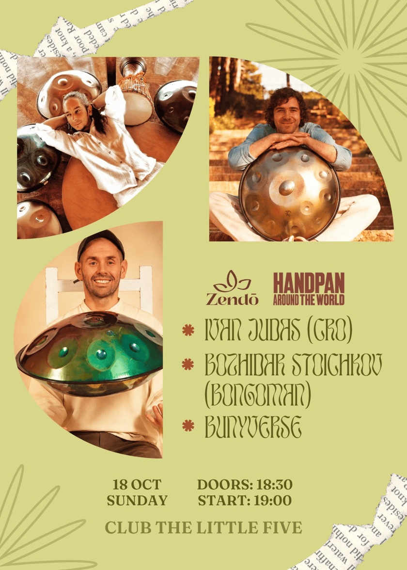 HANDPAN AROUND THE WORLD: Ivan Judas (CRO), Bozhidar Stoichkov & Bunyverse