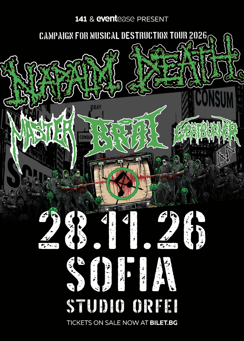 NAPALM DEATH - CAMPAIGN For MUSICAL DESTRUCTION 2026