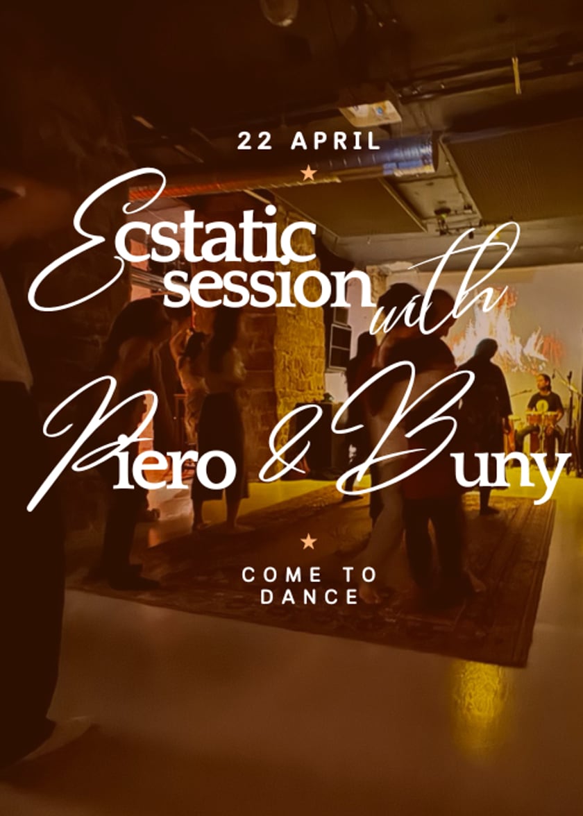 Ecstatic dance / drawing session with Piero, Buny & Ani / 22 april / Bobbina