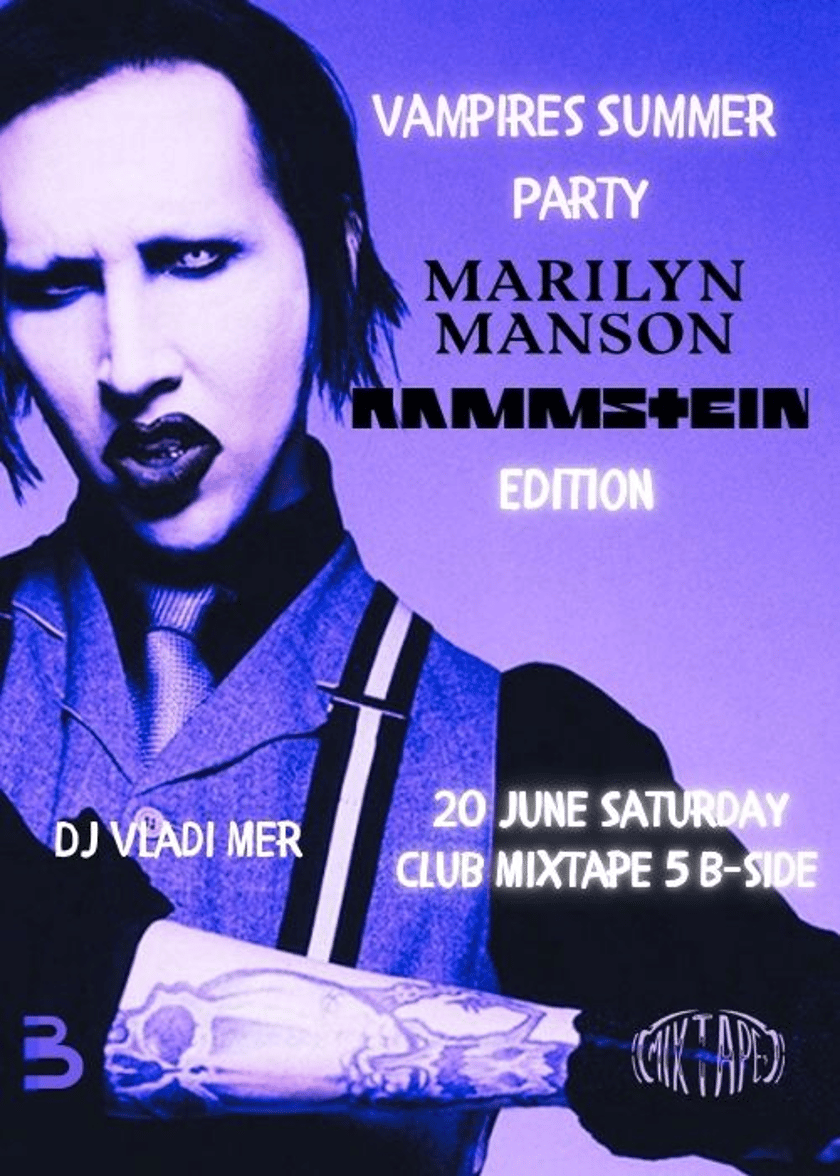 Vampires Summer Party: Marilyn Manson & Rammstein Edition