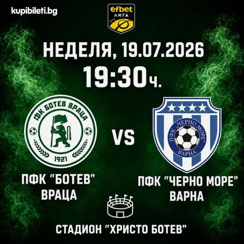 ПФК Ботев Враца - ПФК Черно море