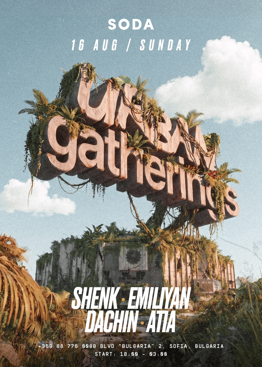 Urban Gatherings at Soda Sunday 16.08