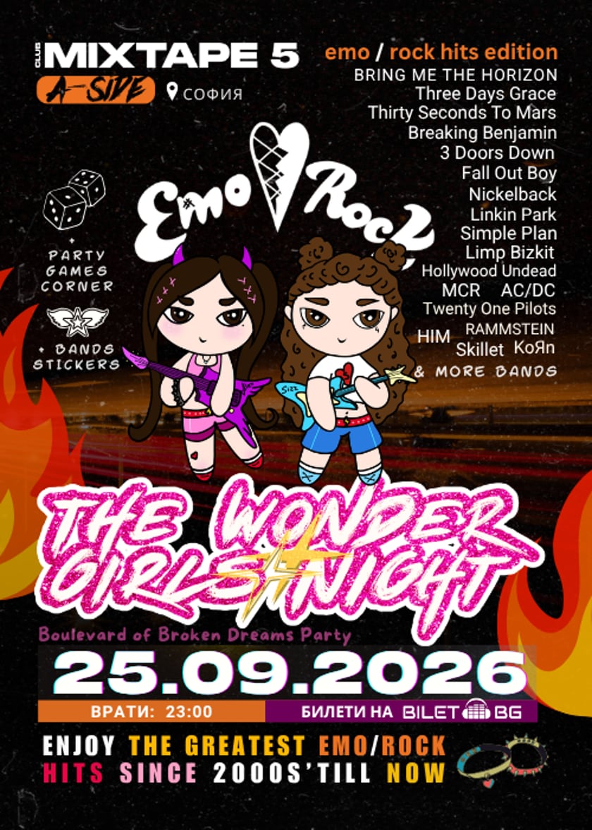 The Wonder Girls EMO/ROCK Night @ MIXTAPE 5, София