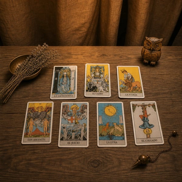 Tirada de cartas en una consulta de tarot particular fiable