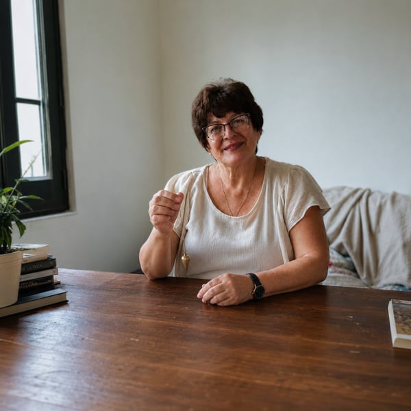 Sonia Arrieta en su mesa de consulta