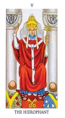 Carta del tarot El Hierofante
