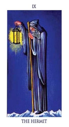 Carta del tarot El Ermitaño