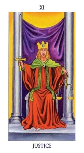Carta del tarot La Justicia