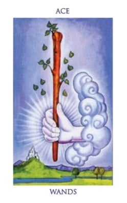 Carta del tarot As de Bastos