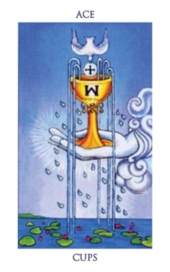 Carta del tarot As de Copas