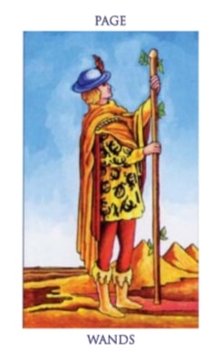 Carta del tarot Sota de Bastos