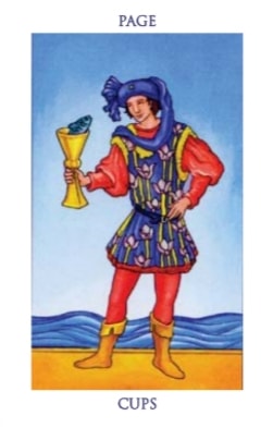 Carta del tarot Sota de Copas