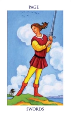 Carta del tarot Sota de Espadas