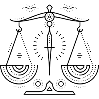 Ilustración del signo Libra
