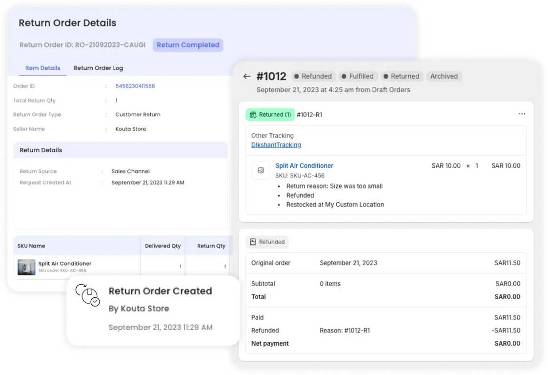 E-commerce return management system with automated refund processing, real-time tracking, and seamless integration for hassle-free customer experience.