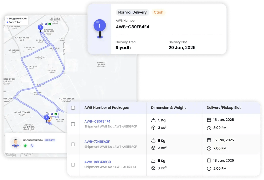 Real-time package tracking system providing enhanced delivery visibility, improved decision-making, and seamless logistics management.