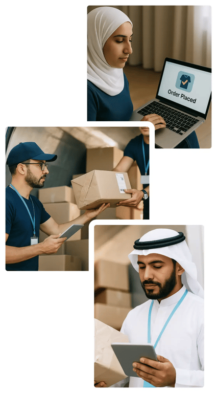 Omniful's AI-powered Order Management System (OMS) streamlining retail and grocery order processing, ensuring real-time inventory updates, seamless fulfillment, and enhanced customer shopping experiences.