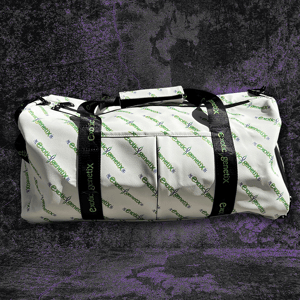 White/Green Travel Bag