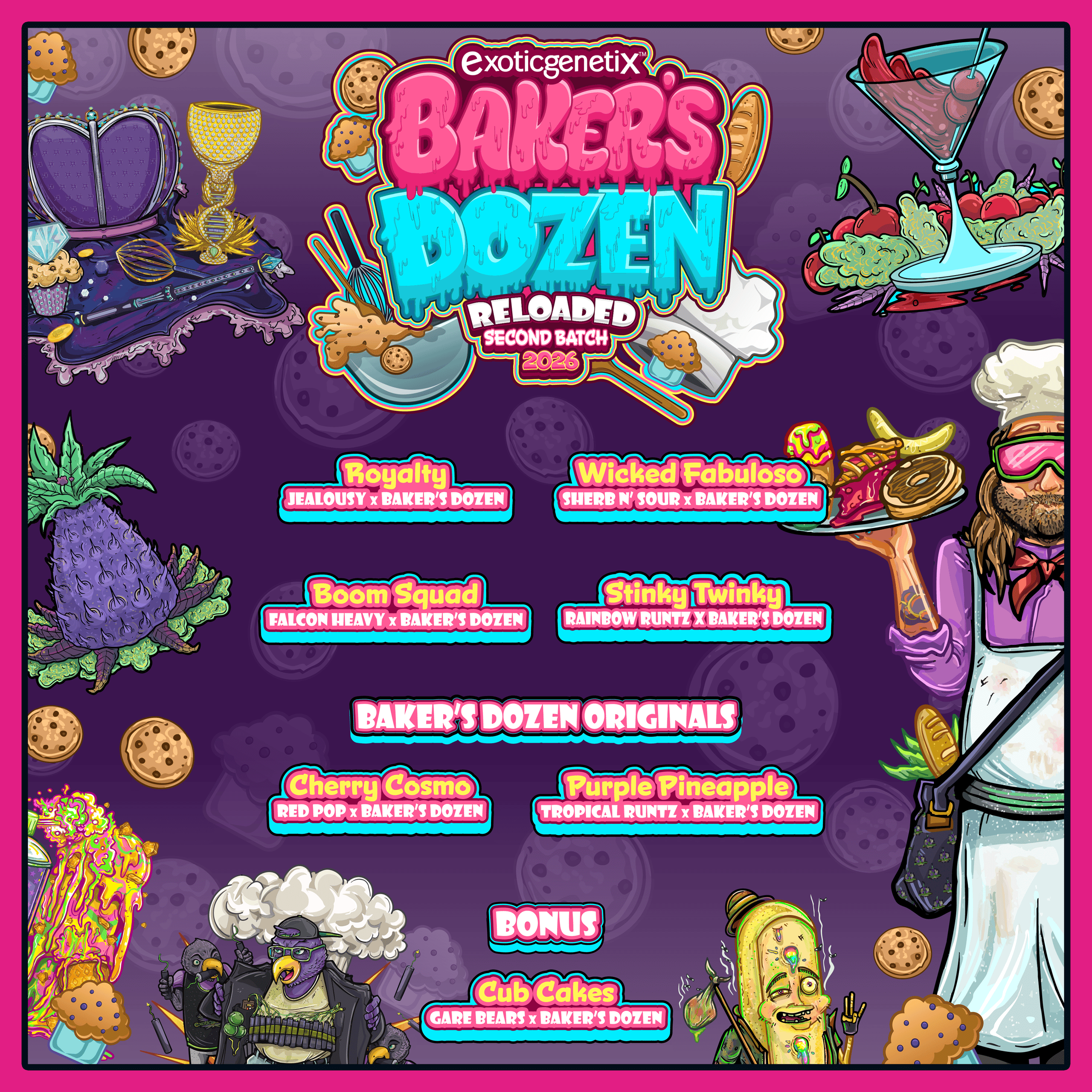Baker's Dozen Reloaded Baker's Box Set Second Batch – Exotic Genetix