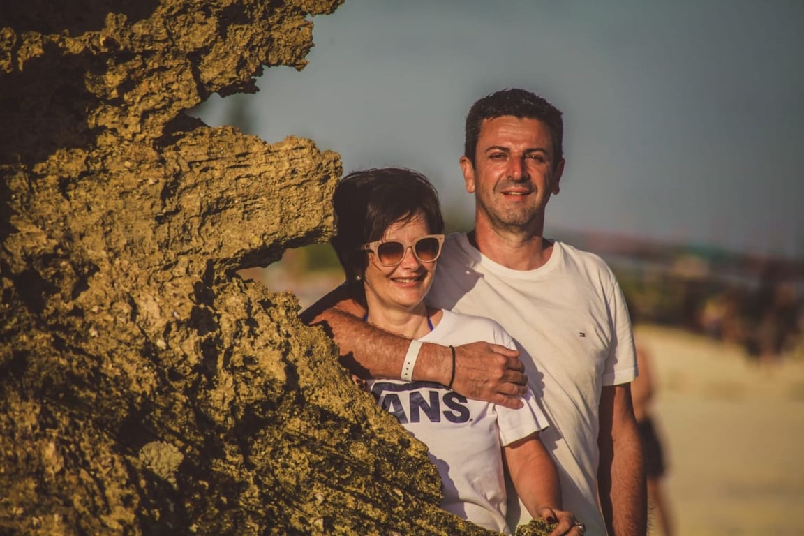 Giovanna and Germano, the hosts of GeGi House