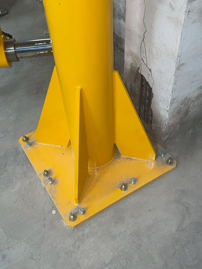 Cầu trục xoay 500 kg với pa lăng 500 kg nâng cuộn nguyên liệu - ảnh 8