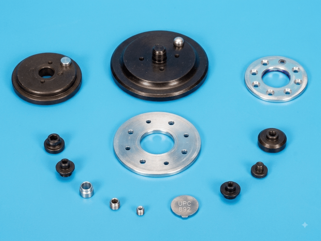 Vacuum cup fittings and connectors