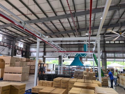 Thanh ray 5T và thiết bị nâng chân không hút thùng giấy 200 kg - ảnh 8