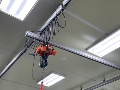 Thanh ray nhôm treo trần, treo pa lăng điện cho nhà xưởng - ảnh 21