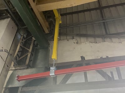 Thanh ray 5T tải 200 kg treo trần và pa lăng khí nén ENDO - ảnh 10