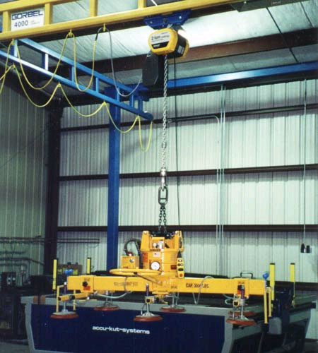 ANVER M300M6-86-3/44: lifting & handling metal plate 8 ft x 5 ft (2.5 m x 1.5 m) weighing up to 3000 lb (1350 kg)