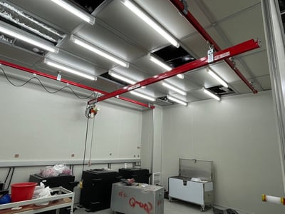 Thanh ray 5T treo trần kết hợp palăng điện KITO - ảnh 4