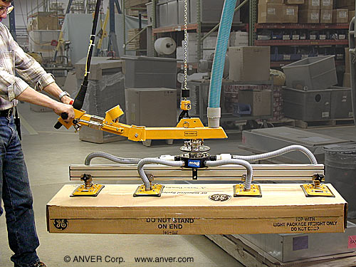 Hệ nâng chân không ANVER VB nâng thùng carton dẹt, dài