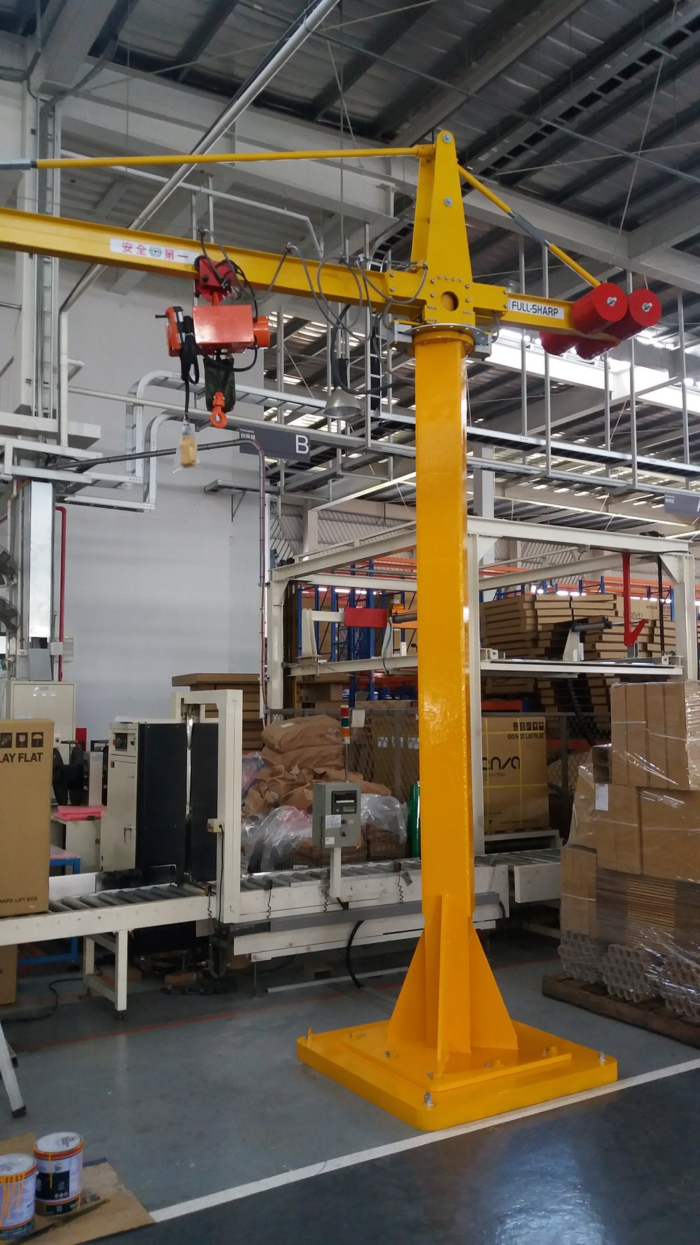 5T 軌道旋臂吊車配 250 kg 電動吊車