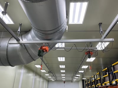 Thanh ray nhôm treo trần, treo pa lăng điện cho nhà xưởng - ảnh 15