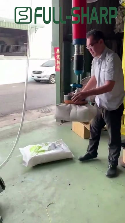 Hút chân không nâng các loại bao: gạo, bột, xi măng
