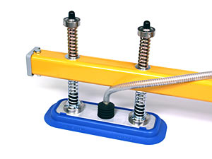 VP pads mounted in a fixed position