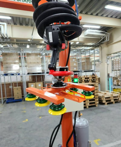 Cầu trục xoay khớp nối đế di động Lifts All hút thùng giấy - ảnh 3