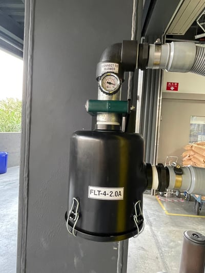 Cầu trục xoay ray nhôm treo bộ hút Anver hút bao khối cao su - ảnh 8