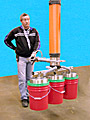 Nâng ba thùng sơn 5 gallon