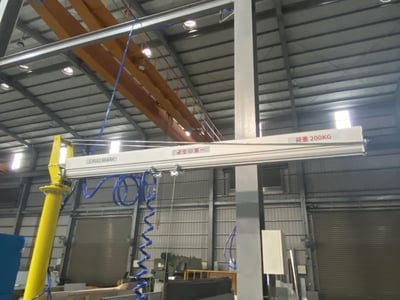 Pneumatic Jib Crane with Vacuum Lifting Pad for Steel Plates - ảnh 5