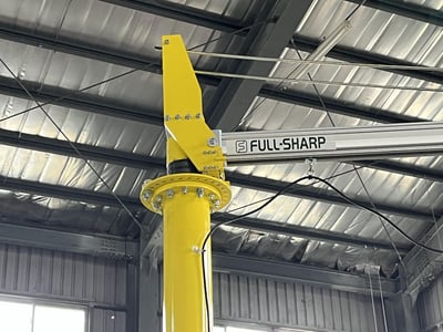 Mobile Aluminum Rail Jib Crane with KITO Hoist and Bag Clamp Tool - ảnh 10
