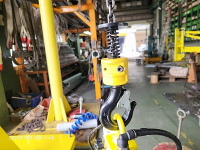Cầu trục xoay palăng khí nén treo mặt hút chân không - ảnh 3