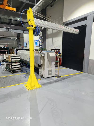 Pneumatic Jib Crane with Plastic Tray Hook Tool - ảnh 32