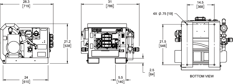 VPEHE24 dimension drawing