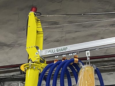 Cầu trục xoay ray nhôm và ANVER hút chân không thùng giấy - ảnh 3