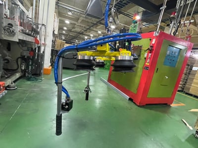 Thanh ray nhôm kết hợp mặt hút chân không khí nén hút thùng giấy - ảnh 2