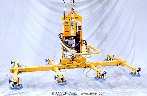 ANVER ET50M8-86-4/44MR eight pad electric lifter with powered tilt and manual rotation